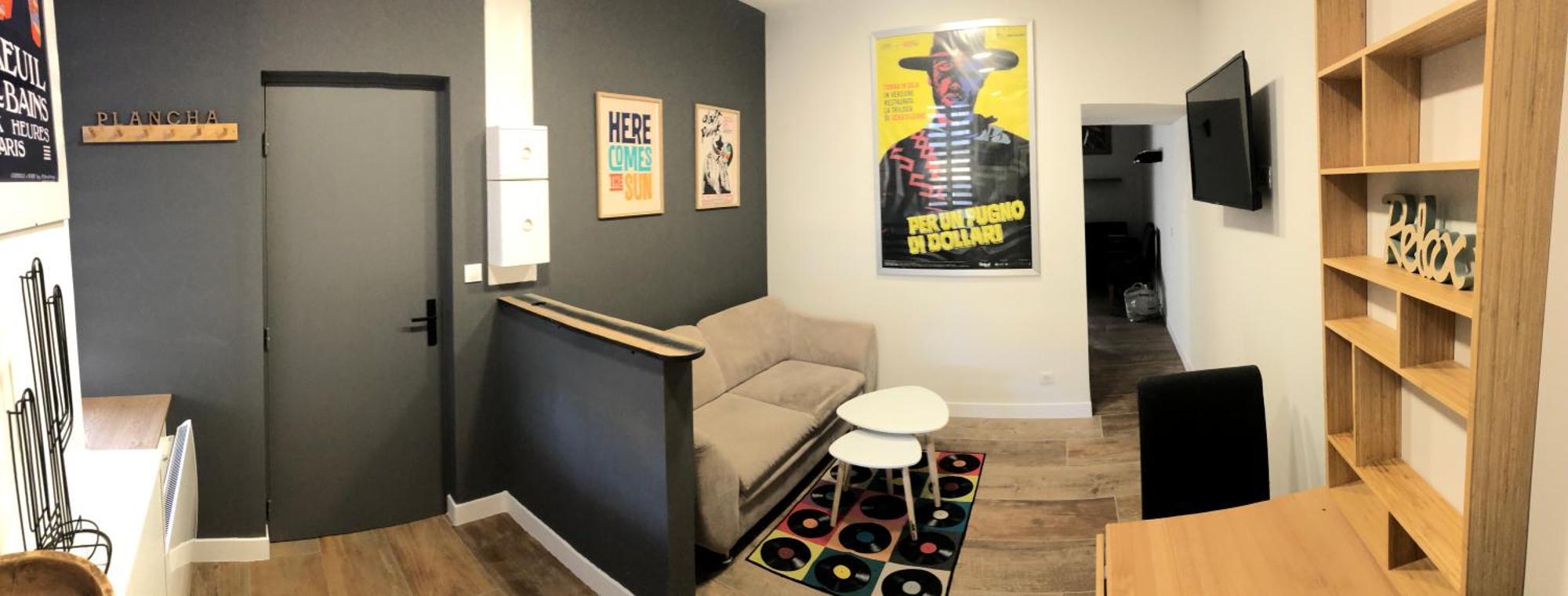 Апартаменти Meubles Deco Fab - Plancha Люксей-ле-Бен Екстер'єр фото